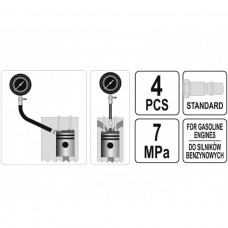 Tester pentru scurgeri cilindrice benzina Yato YT-..